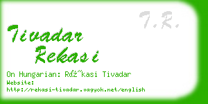 tivadar rekasi business card